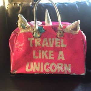 justice unicorn travel bag
